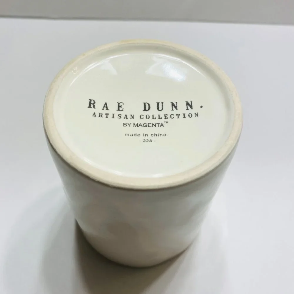 Rae Dunn Storage Jar with Lid, 5 1/2 inches, Farmhouse Decor, HOLD graphic